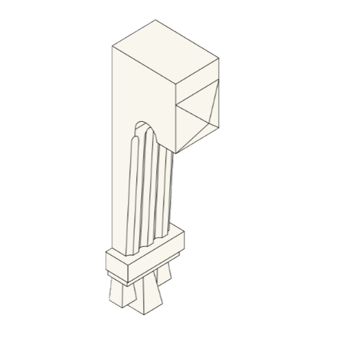 Corbel Bracket: BKT 7" x 19" x 3.75"