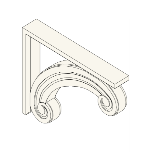 Corbel Bracket: BKT 52.5" x 39.5" x 8"