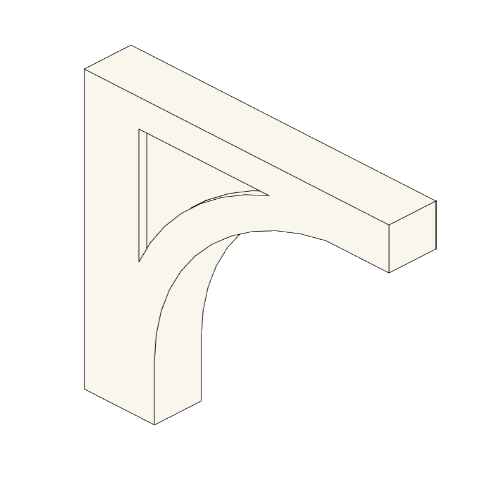 Corbel Bracket: BKT 39" x 40" x 6"