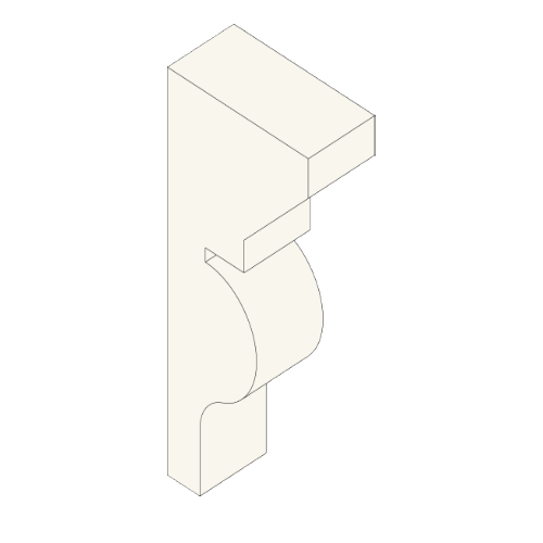 Corbel Bracket: BKT 12.75" x 28.5" x 6"