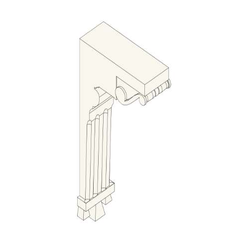 Corbel Bracket: BKT 19.75" x 38.75" x 7.25"