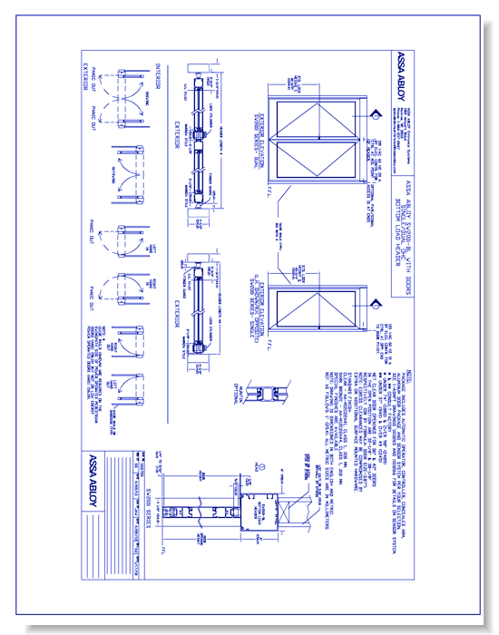 ASSA ABLOY SW200i Overhead Concealed Operator - CADdetails