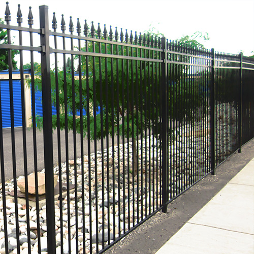 Classic Commercial Fence - Fortress Fence Products - CADdetails