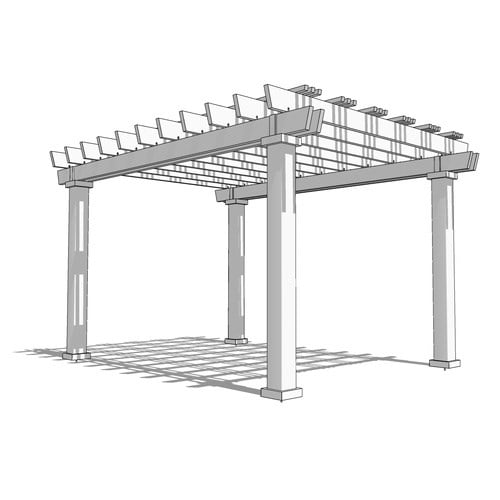 Oasis: 16' W X 12' P Freestanding Oasis Pergola