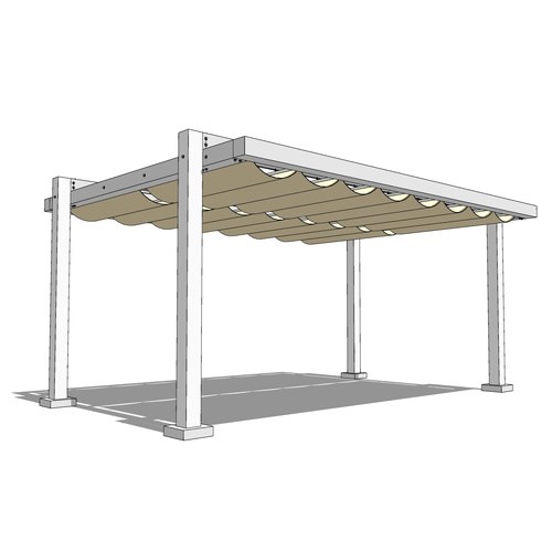 Trex Pergola Balance: 12' W x 16' P Freestanding Trex Pergola Balance