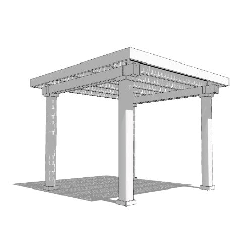 Solare: 12' W X 12' P Freestanding Solare Shade Structure