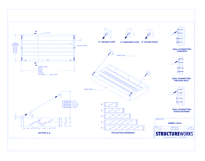 Umbra Canopies: UMBRA LSC-8 Architectural Canopy