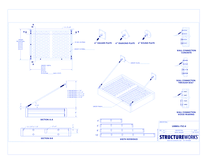 Umbra Canopies: UMBRA PSC-8 Architectural Canopy