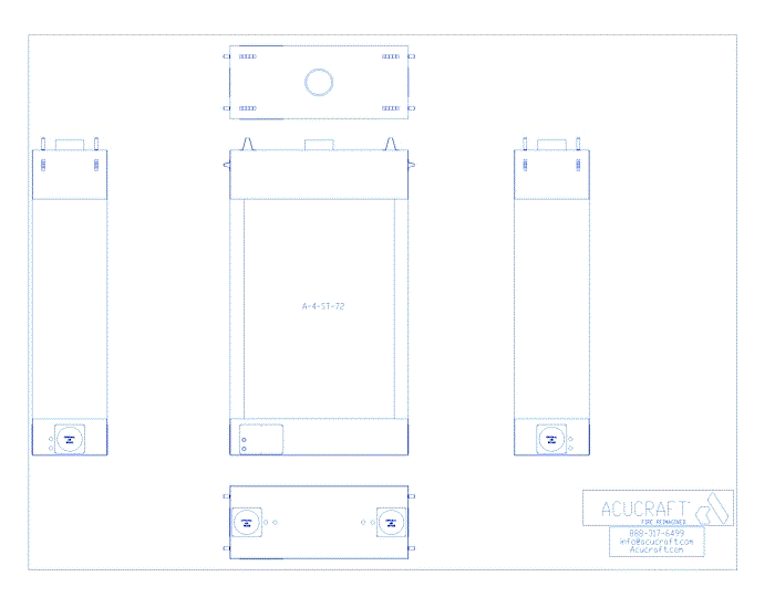 BLAZE Series: See-Through, 48"W X 72" H (A-4-ST-72)