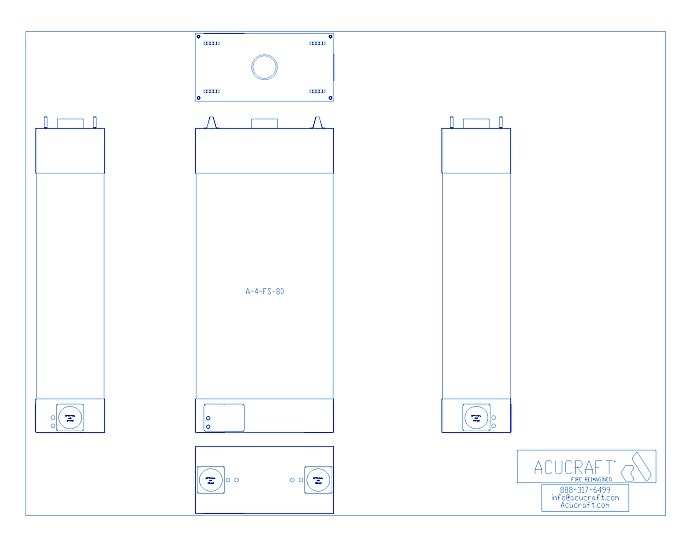 BLAZE Series: 4-Sided, 48"W X 80" H (A-4-FS-80)