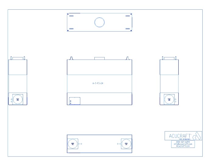 BLAZE Series: 4-Sided, 84"W X 24" H (A-7-FS-24)