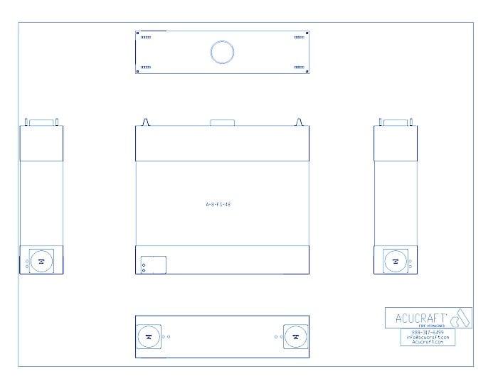 BLAZE Series: 4-Sided, 96"W X 48" H (A-8-FS-48)