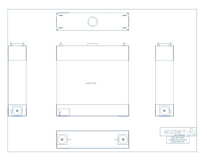 BLAZE Series: 4-Sided, 96"W X 60" H (A-8-FS-60)