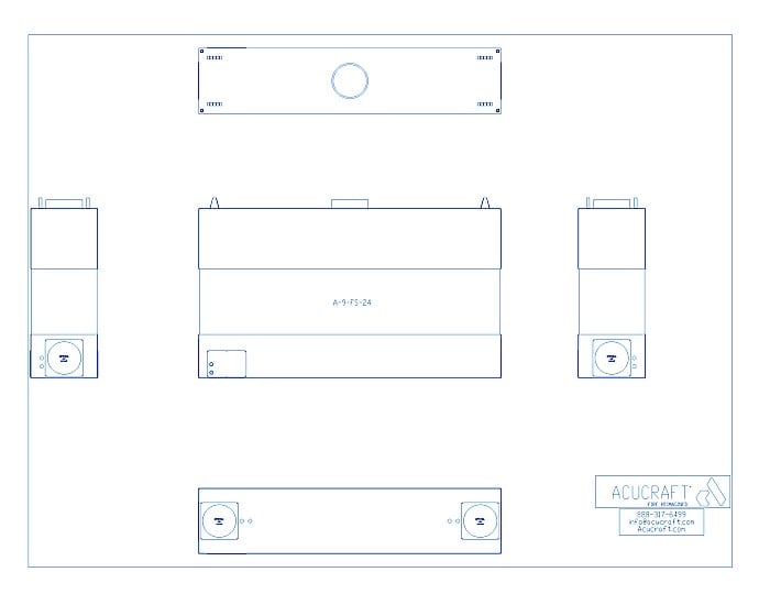 BLAZE Series: 4-Sided, 108"W X 24" H (A-9-FS-24)