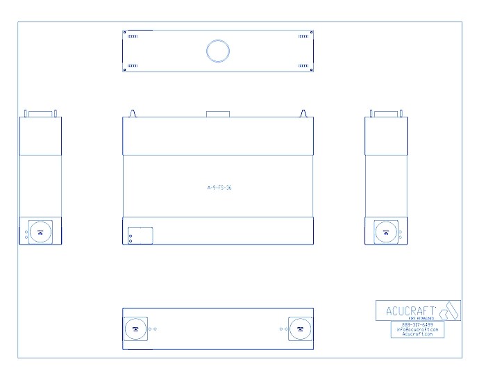 BLAZE Series: 4-Sided, 108"W X 36" H (A-9-FS-36)