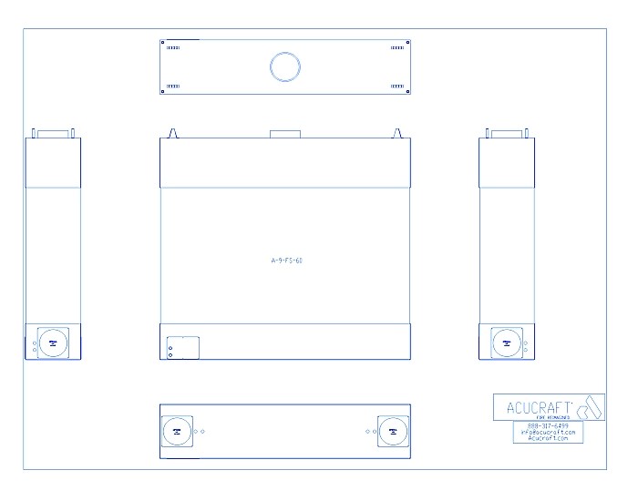 BLAZE Series: 4-Sided, 108"W X 60" H (A-9-FS-60)