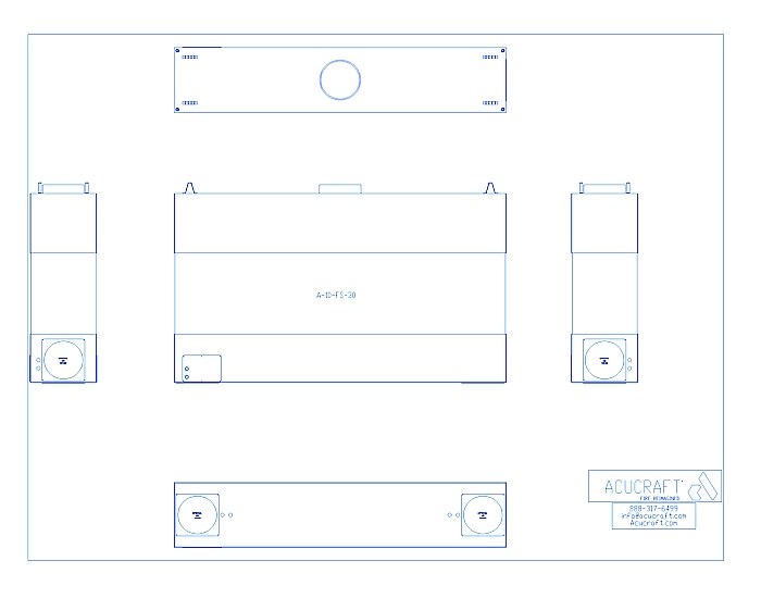 BLAZE Series: 4-Sided, 120"W X 30" H (A-10-FS-30)