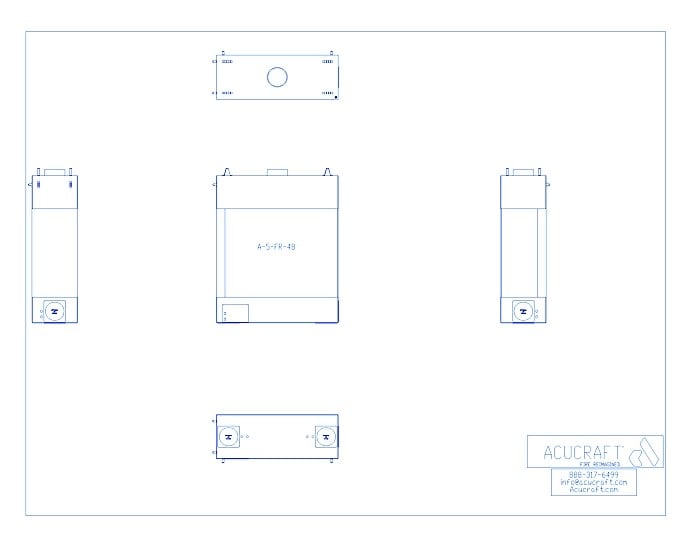 A-5-FR-48: Blaze Series 5' x 48" Front and Right View Gas Fireplace