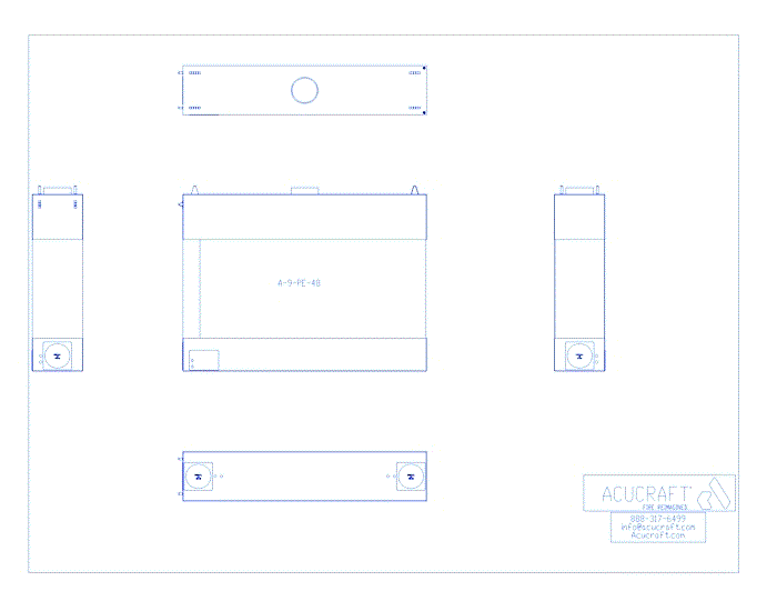 BLAZE Series: Peninsula, 108"W X 48" H (A-9-PE-48)