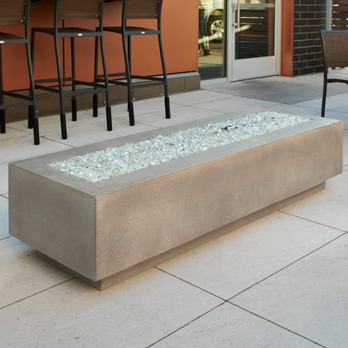 CAD Drawings The Outdoor GreatRoom Company Cove 72" Linear Gas Fire Pit Table