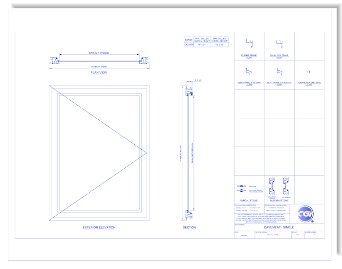 CA238SN - CGI Impact Resistant Windows & Doors - CADdetails