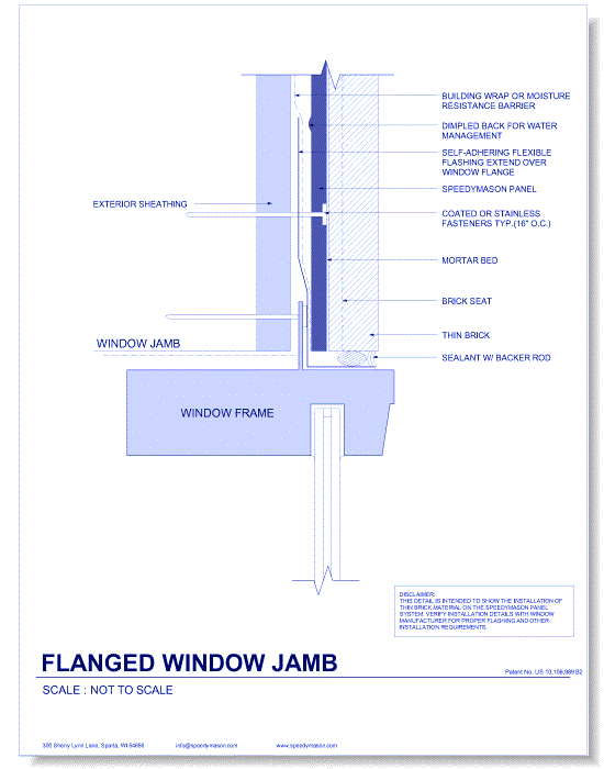 Brick Lath-Sheet: 7 - Flanged Window Jamb