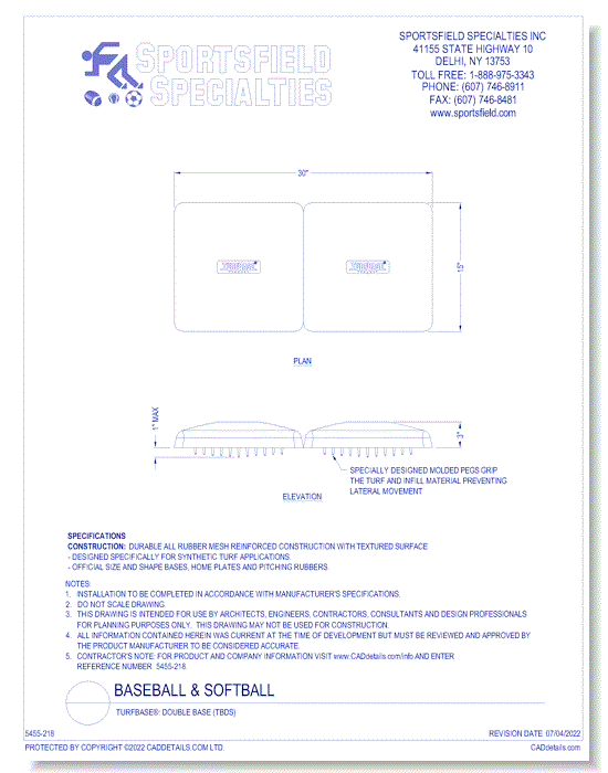 TurfBase®: Double Base (TBDS)