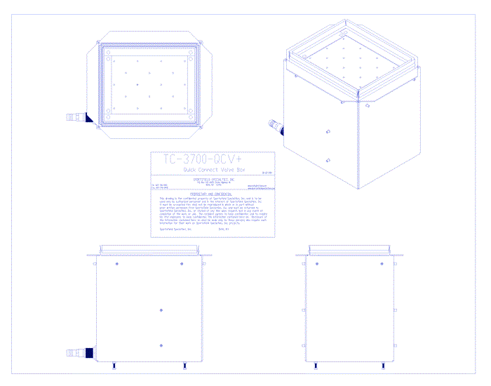 Valve Box: Quick Connect Enclosure for Synthetic Infill Turf (TCITQCV)