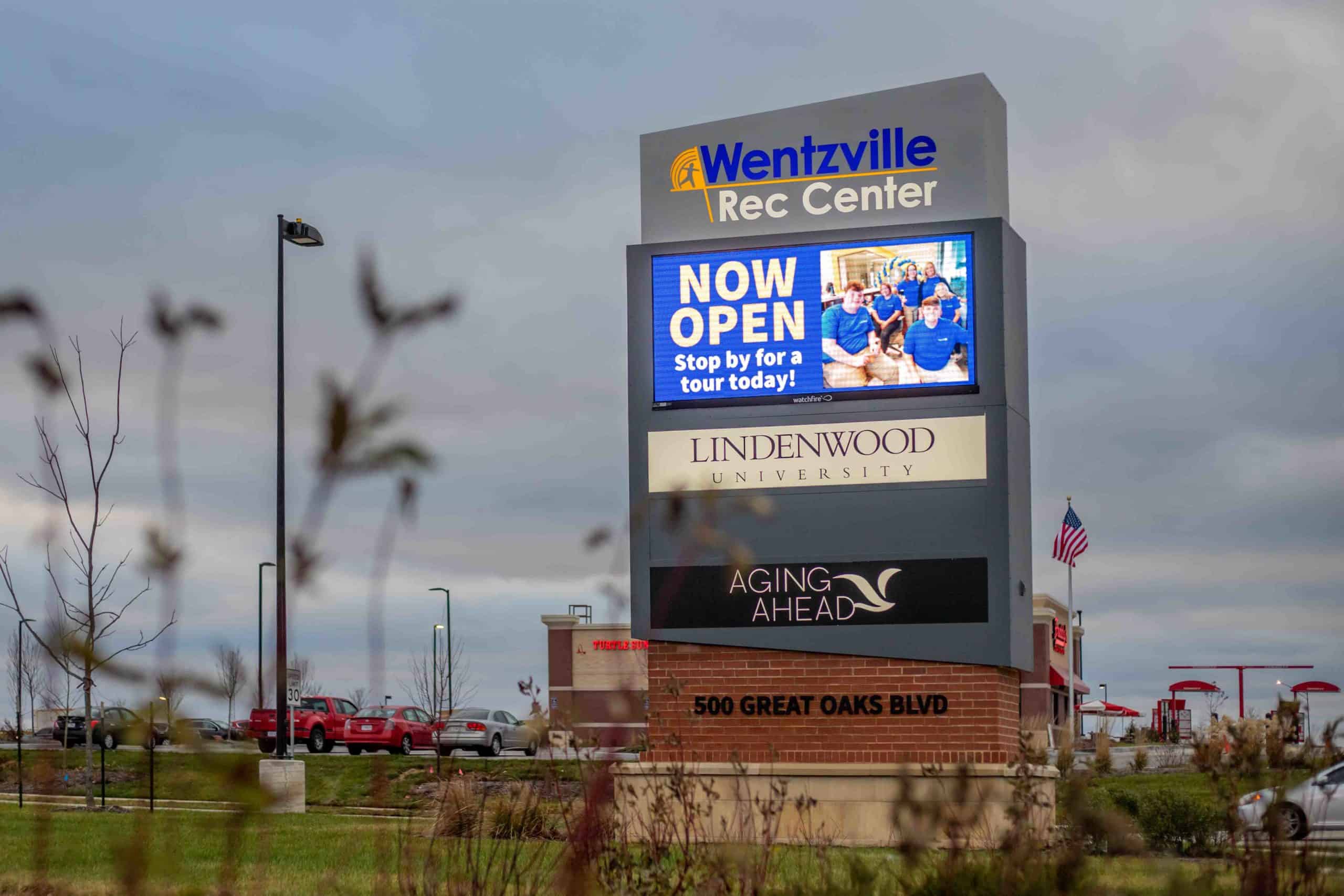 Wentzville Rec Center Exterior Signs - CADdetails