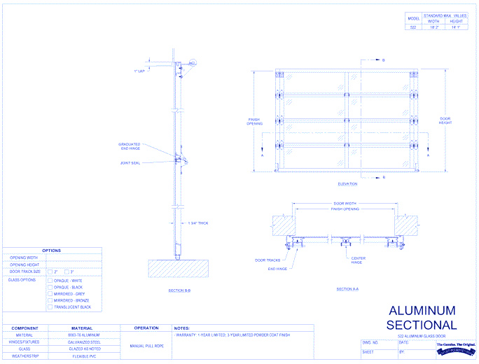 522- Aluminum Glass Doors