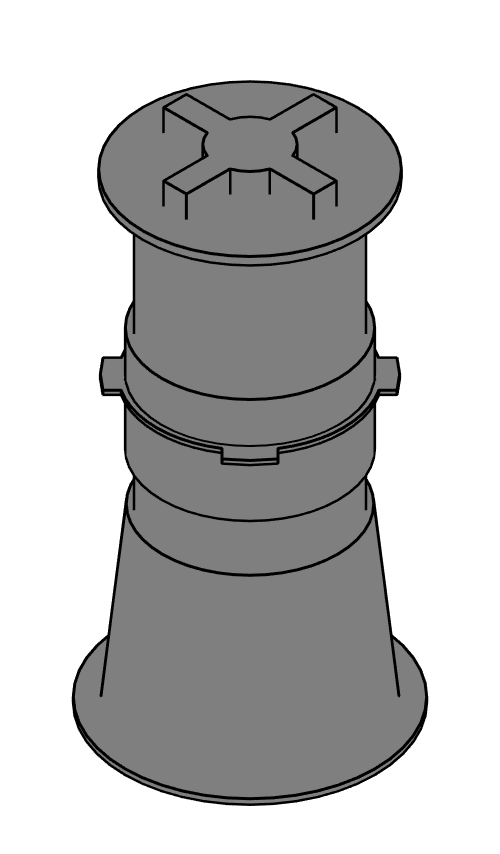 Pedestal PB-6 (285 to 367 mm)