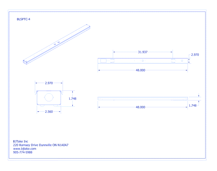 BLSPCT: LED True Length Linear Cove Fixture - 4 FT