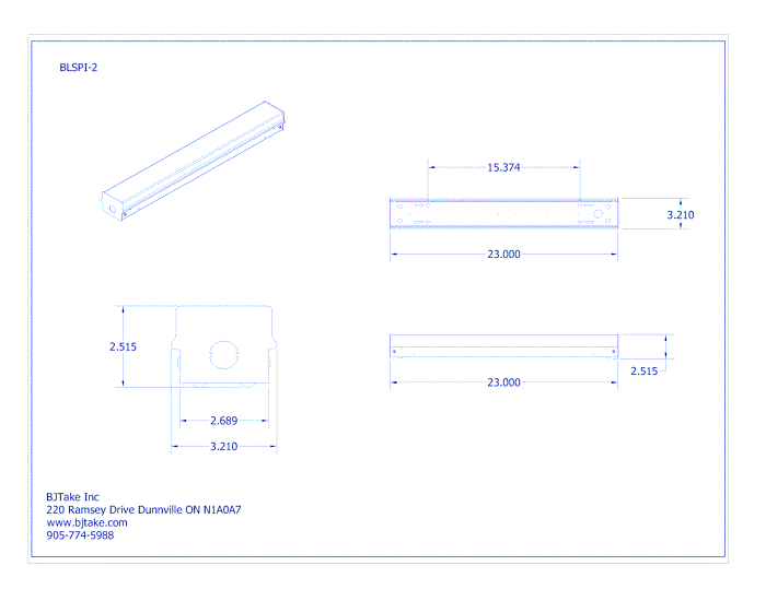 BLSPI: LED Linear Strip Fixture - 2 FT 