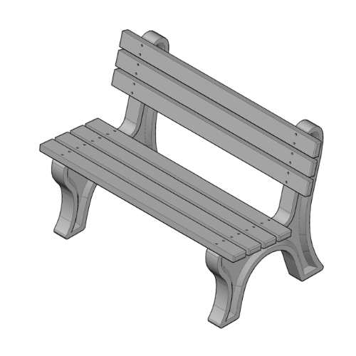 Economizer 4' Backed Bench (ASM-EM4B)