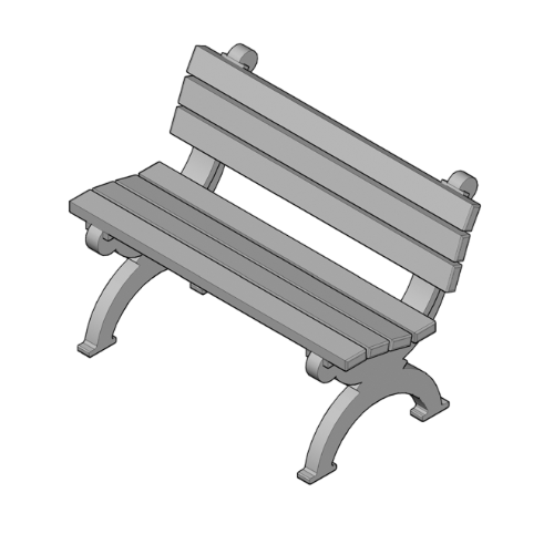 Monarque 4' Backed Bench (ASM-MB4B)