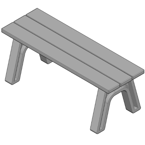 Economizer Traditional 4' Flat Bench (ASM-ET4F)
