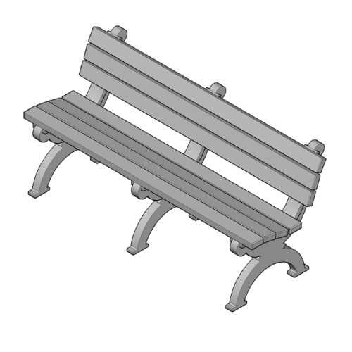 Monarque 6' Backed Bench (ASM-MB6B)