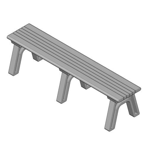 Cambridge 6' Flat Bench (ASM-CB6F)