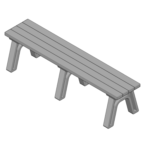 Deluxe 6' Flat Bench (ASM-DB6F)
