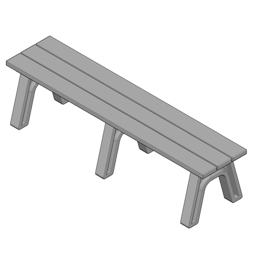 Economizer Traditional 6' Flat Bench (ASM-ET6F)