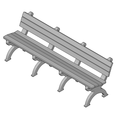 Monarque 8' Backed Bench (ASM-MB8B)