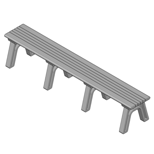 Cambridge 8' Flat Bench (ASM-CB8F)