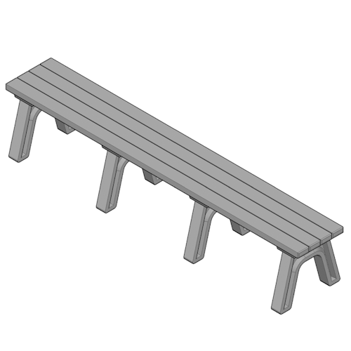 Deluxe 8' Flat Bench (ASM-DB8F)
