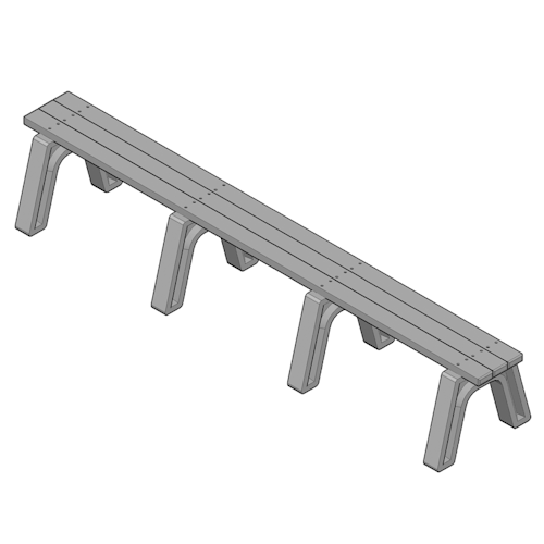 Economizer 8' Flat Bench (ASM-EM8F)
