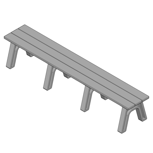 Economizer Traditional 8' Flat Bench (ASM-ET8F)