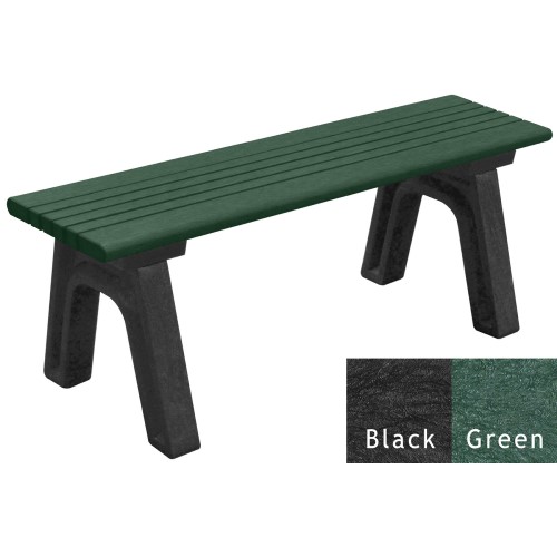 CAD Drawings BIM Models Polly Products Cambridge 4' Flat Bench (ASM-CB4F)