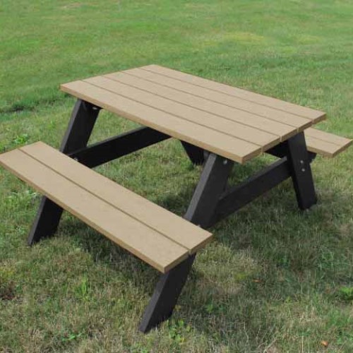 CAD Drawings Polly Products Economizer 4' Picnic Table (ASM-EPT4)