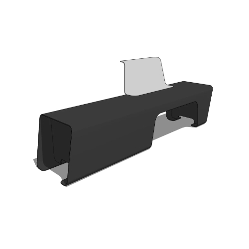 Flight 4 Seat Half Backrest Right Tapered Right Bench (FLT1-3-2-G1)