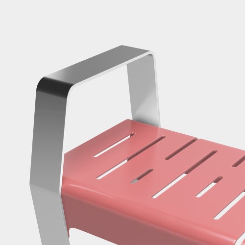 CAD Drawings BIM Models Green Theory™ Marina Metal Backless Bench 