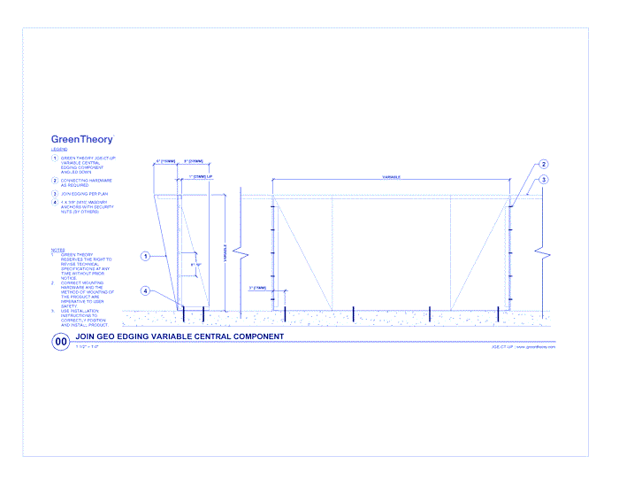 Join Geo Edging Variable Central Component (JGE-CT-UP)